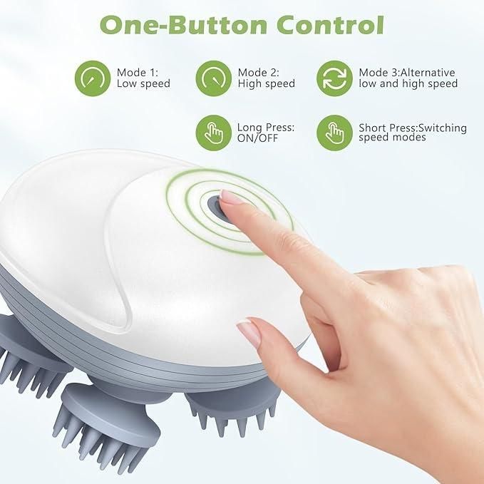 Rechargeable Electric Head,Scalp, Body Pain Relief Massager