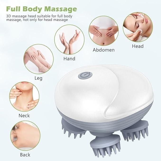 Rechargeable Electric Head,Scalp, Body Pain Relief Massager