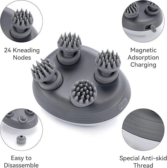 Rechargeable Electric Head,Scalp, Body Pain Relief Massager